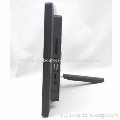 8-inch Acrylic/wooden digital photo frame with 800*600P resolution, auto copy/play HD video